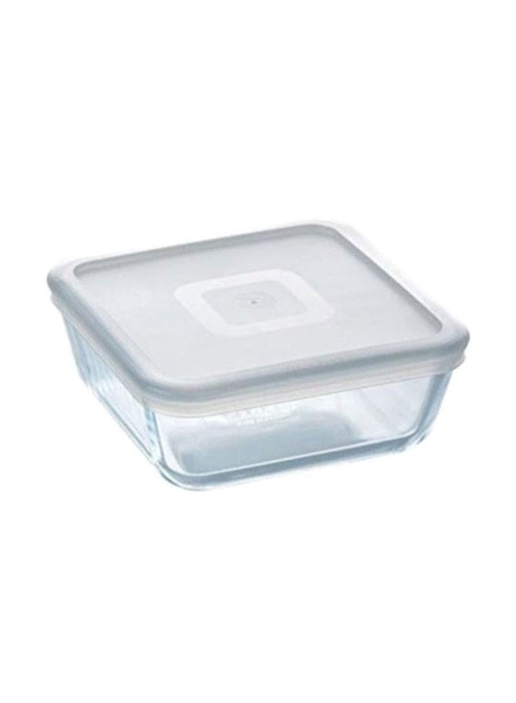 Pyrex Cook & Freeze vierkante schaal met deksel 2 liter glas 
