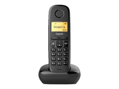 [TEL-A270] Gigaset A270 - Single DECT telefoon - Handsfree functie - amber verlicht display - zwart
