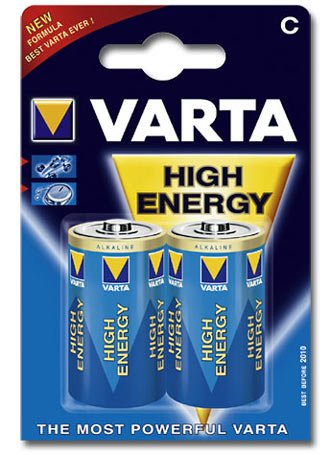 [BAT-C] Varta Longlife Power C Alkaline Batteries LR14 - Pack of 2  - Packaging May Vary