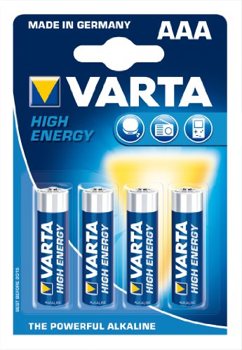 [BAT-AAA4PPHIL] Alkaline Battery Varta LR03 1","5 V AAA High Energy (4 Pcs) Blue 8712581550363