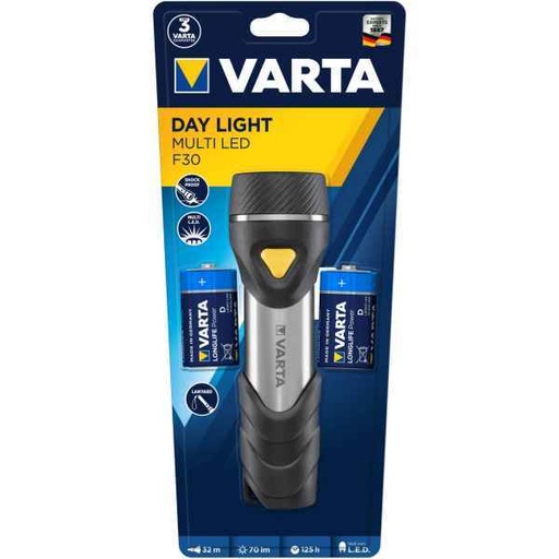 [ACC-VARTAF30] Varta Day Light Multi LED F30 Torch 2xD Battery 125 Hours Runtime