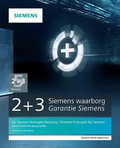 [Q8BBECEWS1] Siemens +3jaar waarborg - Unieke doos Q8BBECEWS1