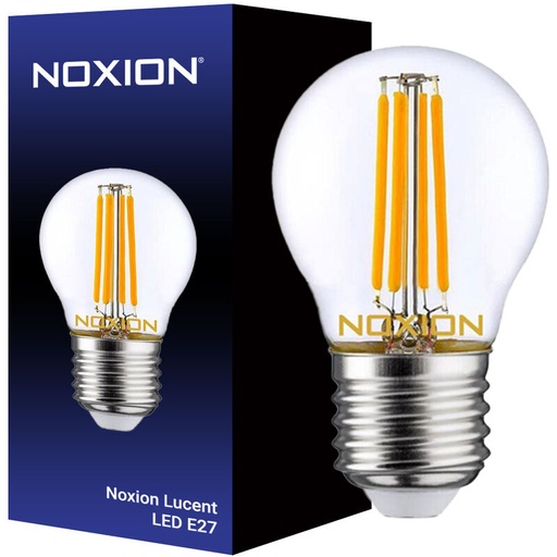 [242289] Noxion Lucent LED E27 Kogel Filament Helder 4.5W 470lm - 827 Zeer Warm Wit | Vervangt 40W
