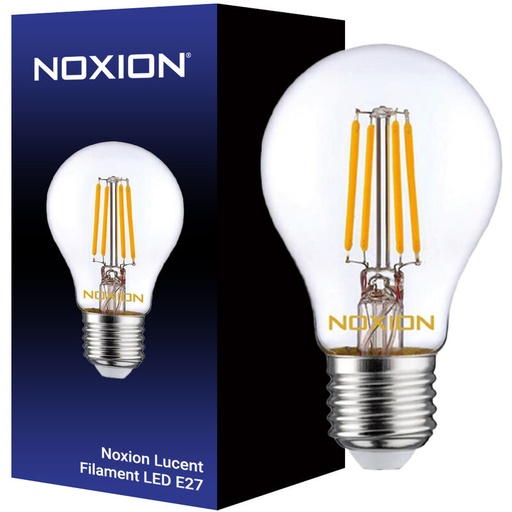 [241591] Noxion Lucent Filament LED E27 Peer Helder 7W 806lm - 827 Zeer Warm Wit | Vervangt 60W Garantie: 2 jaar